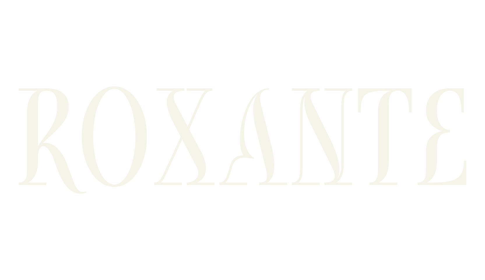 Roxante, letter font preview