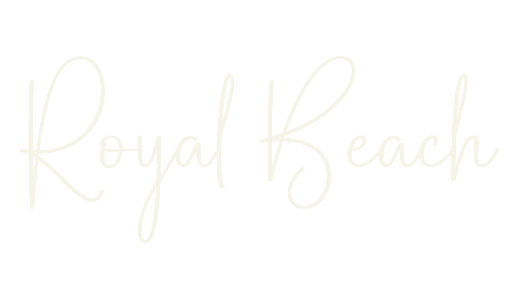 Royal Beach, calligraphy font preview