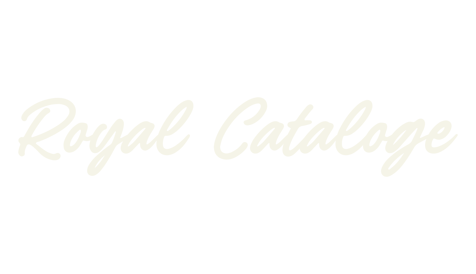 Royal Cataloge, script font preview
