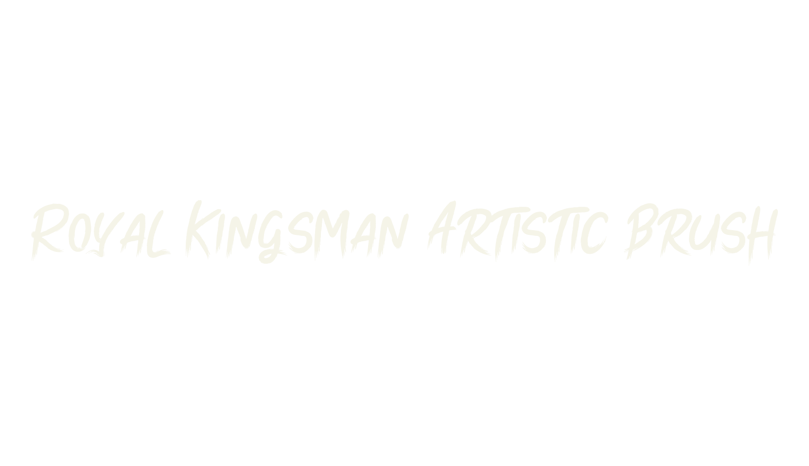Royal Kingsman Artistic Brush, fashion sign font preview
