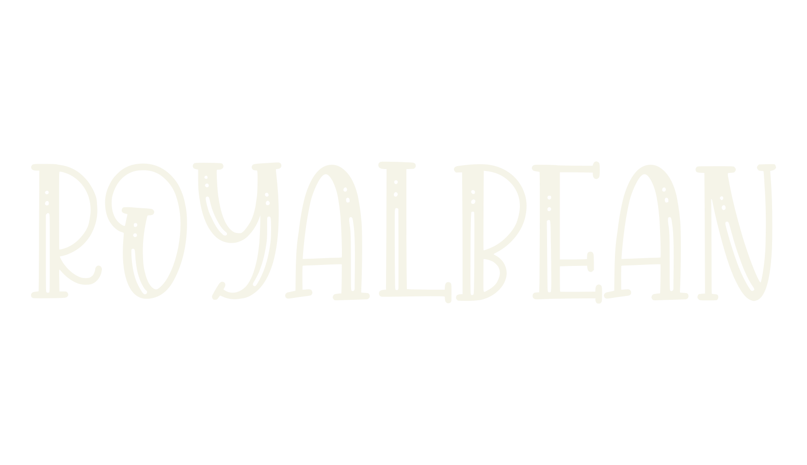 Royalbean, fashion sign font preview