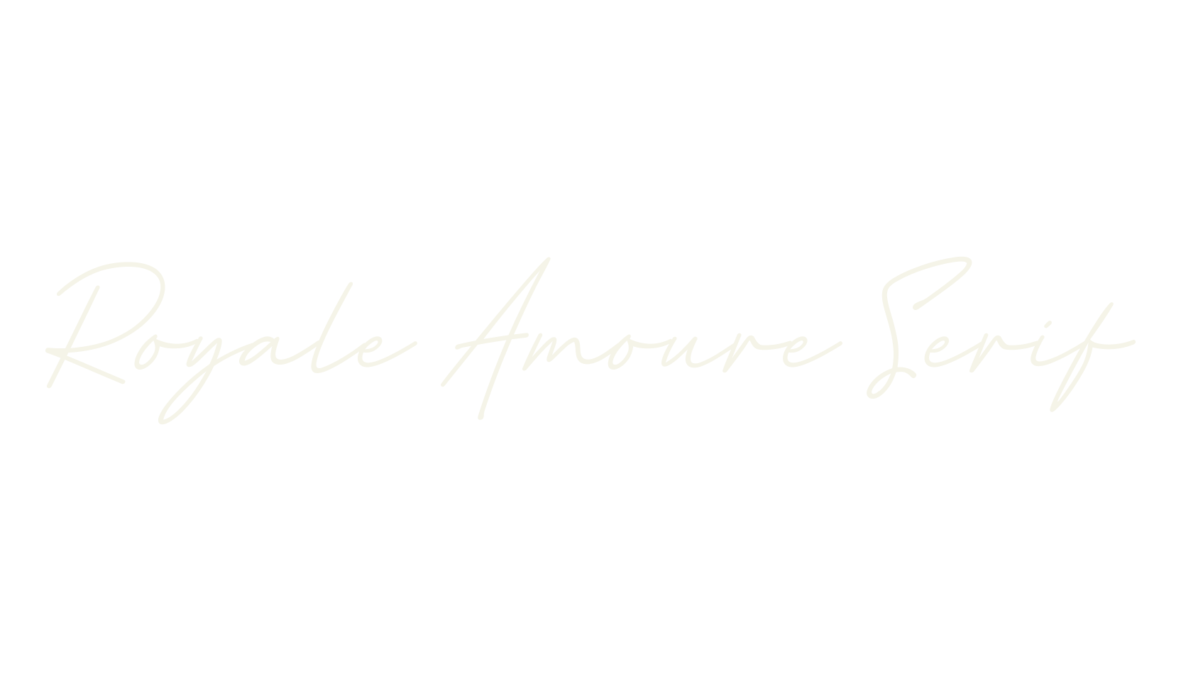 Royale Amoure Serif, calligraphy font preview