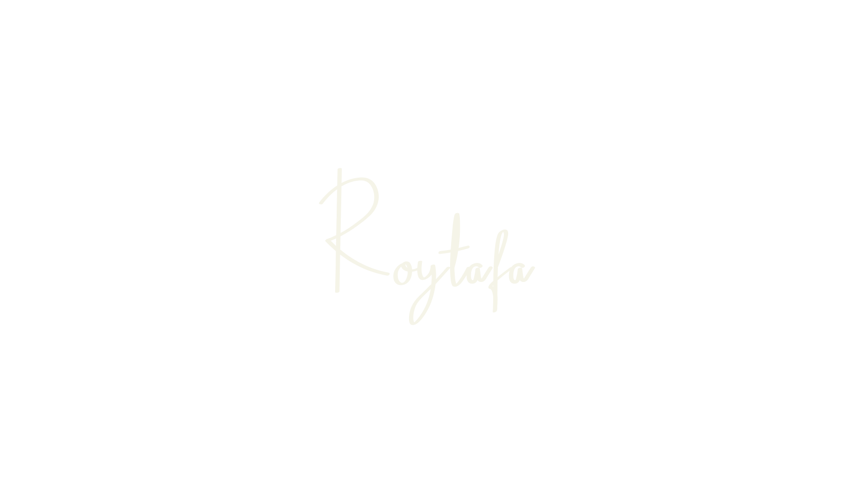 Roytafa, cursive font preview