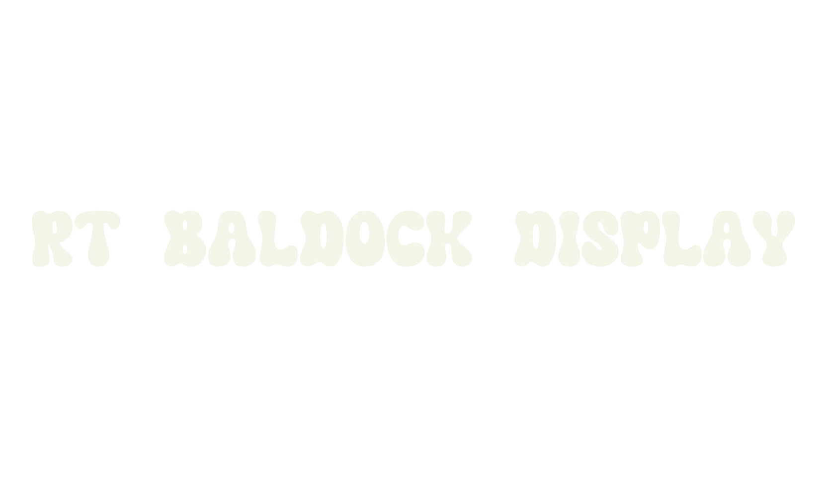RT Baldock Display, display font preview