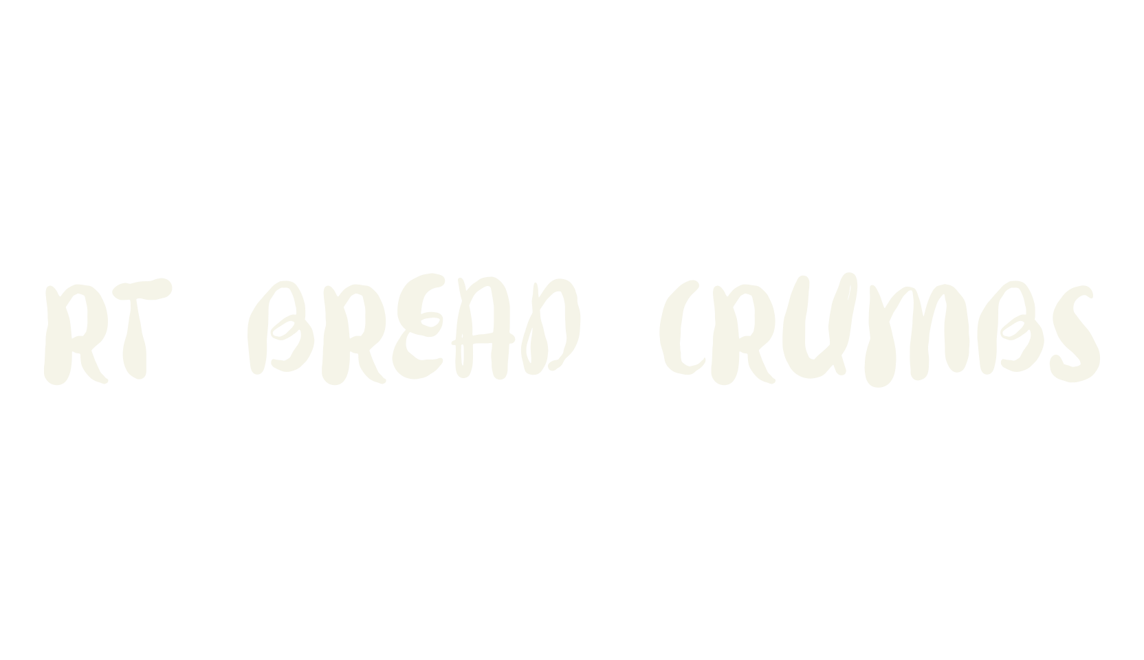 RT Bread Crumbs, handwriting font preview