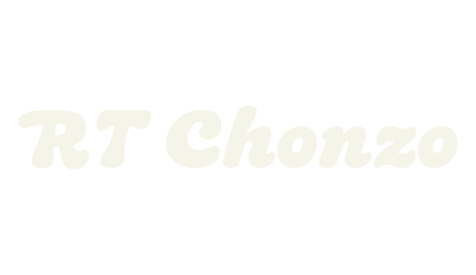 RT Chonzo, chunky font preview