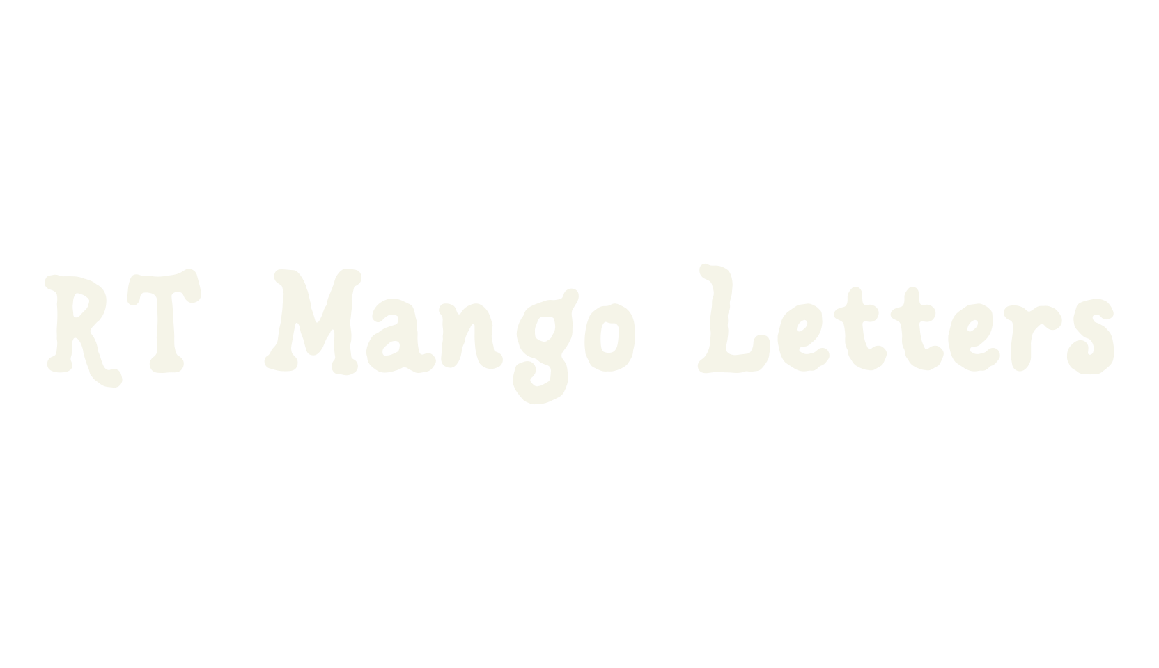 RT Mango Letters, cute font preview