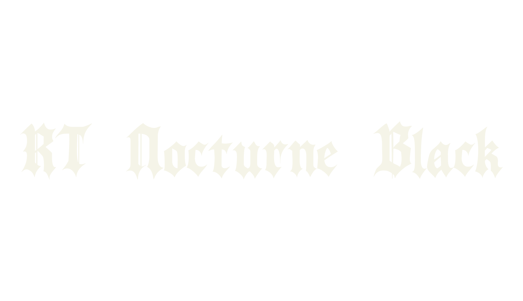 RT Nocturne Black, blackletter font preview