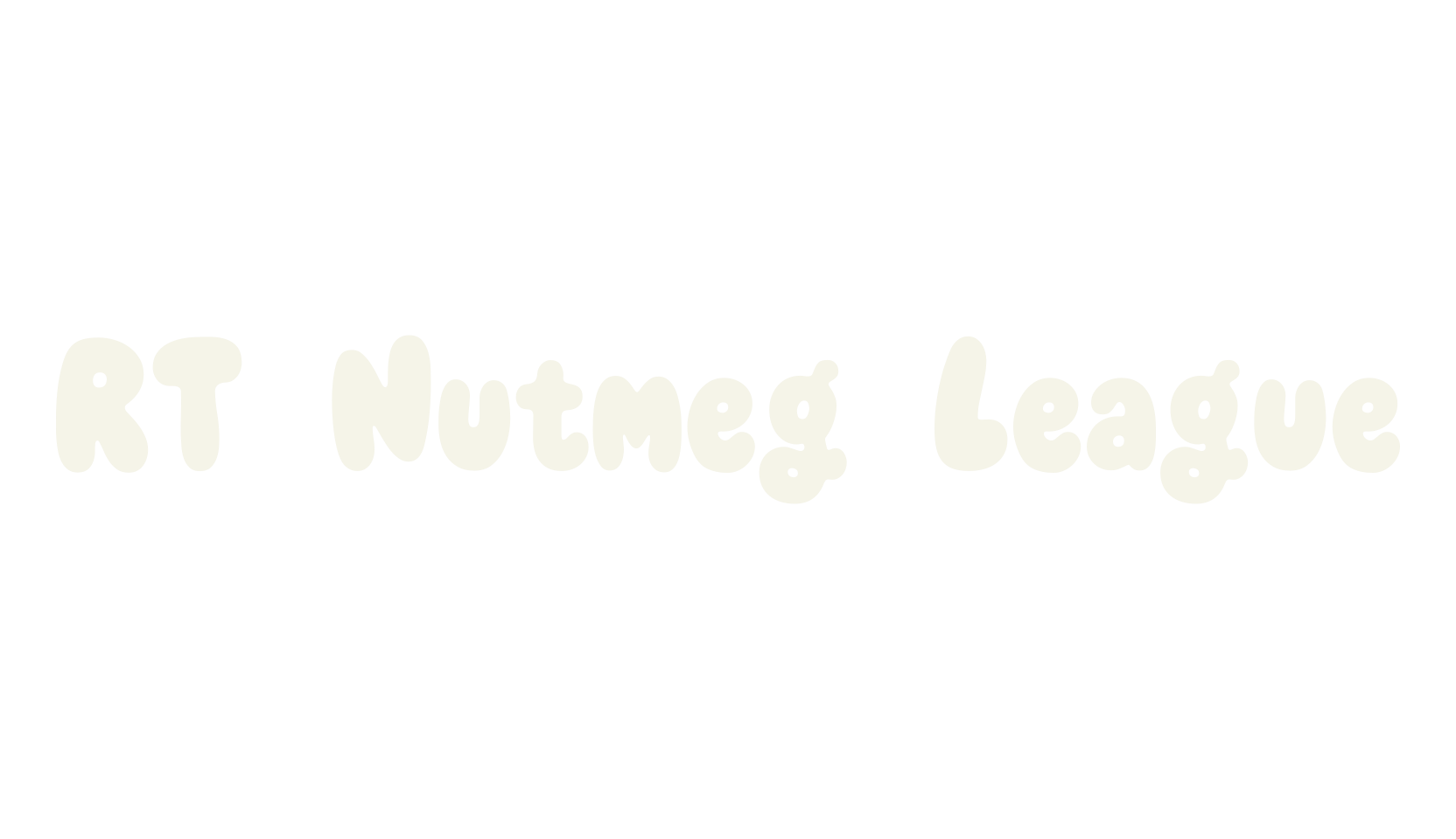 RT Nutmeg League, cute font preview