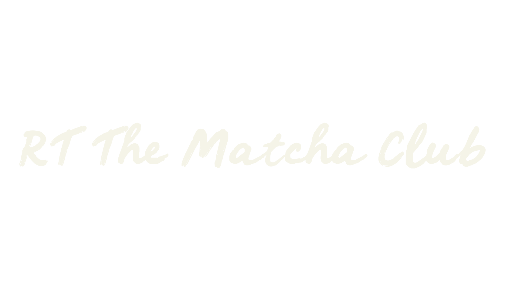 RT The Matcha Club, handwriting font preview