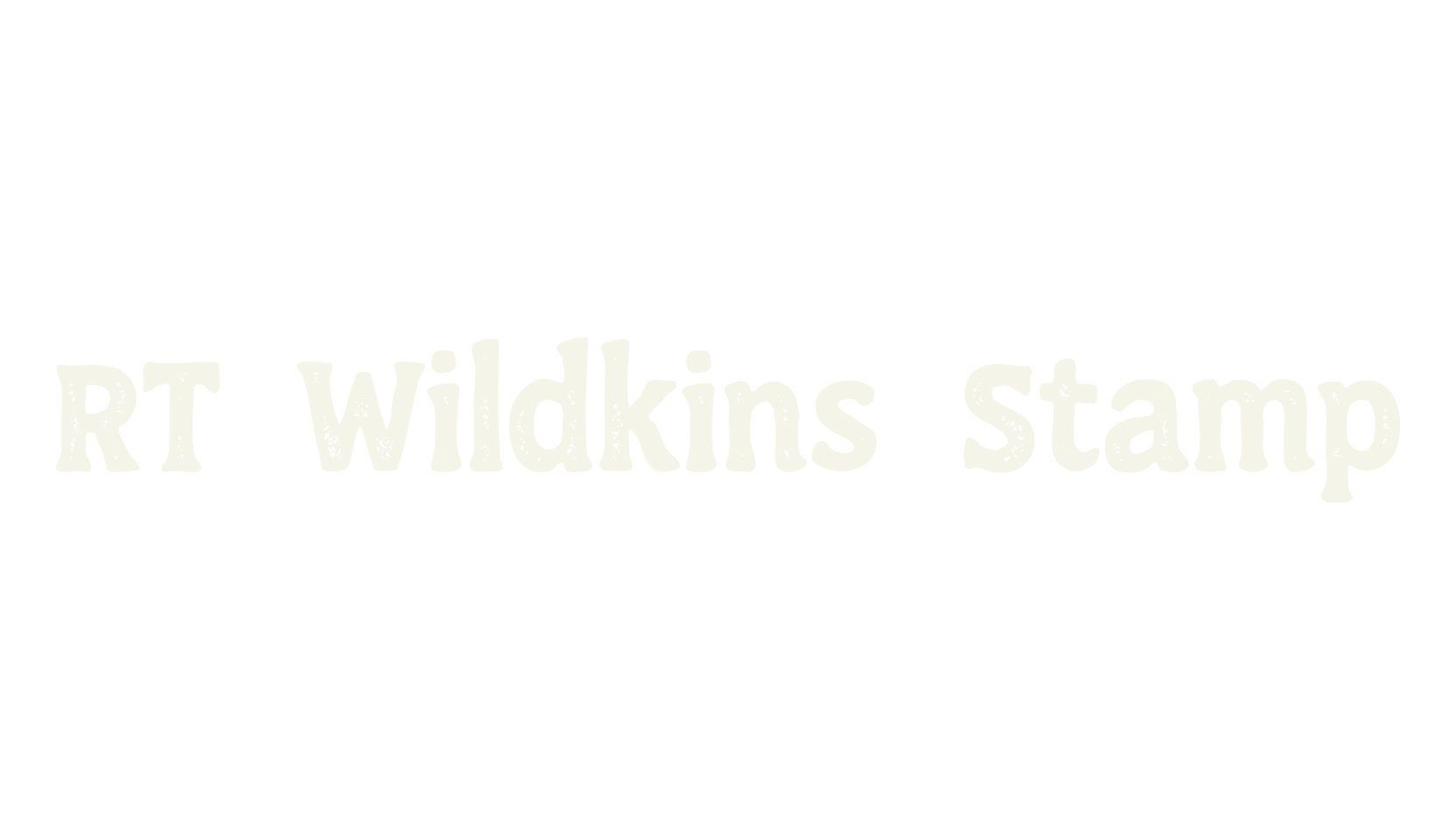 RT Wildkins Stamp, regular font preview