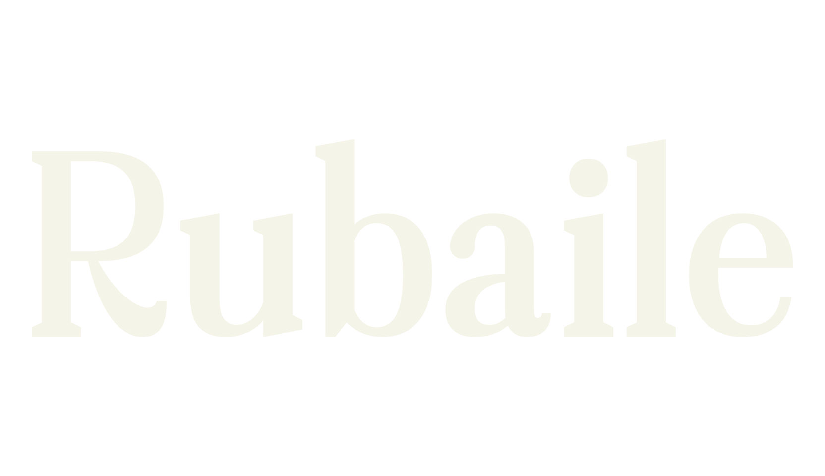 Rubaile, serif font preview