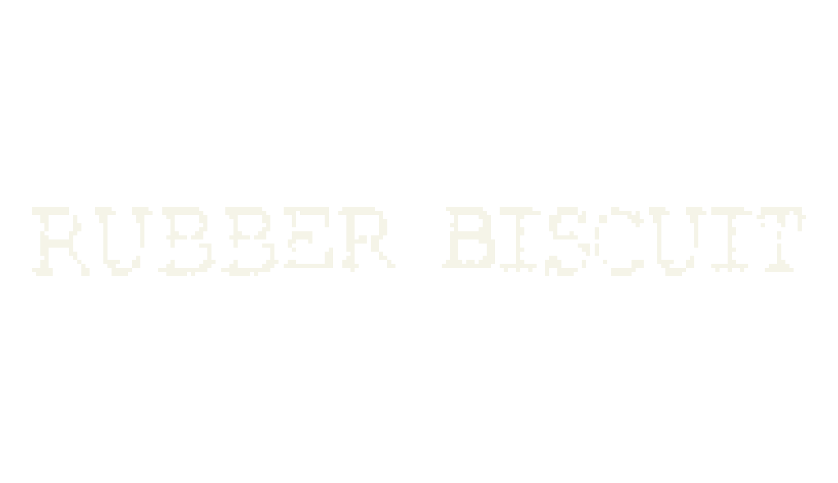 Rubber Biscuit, typewriter font preview