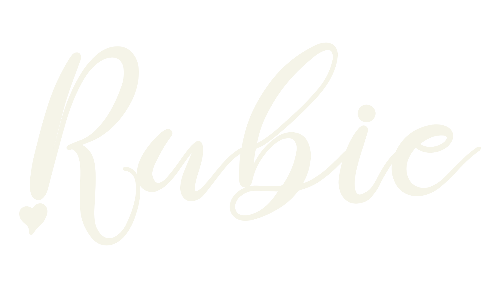 Rubie, script font preview