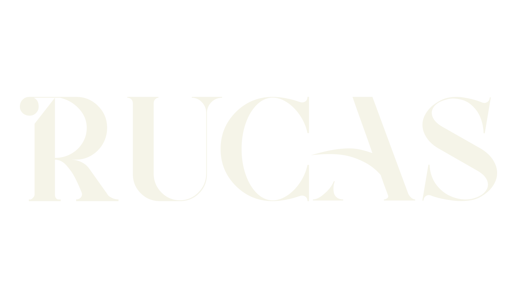 RUCAS, title font preview