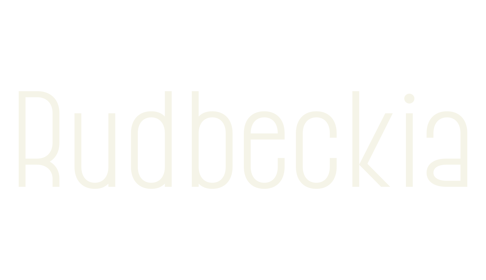 Rudbeckia, gothic font preview