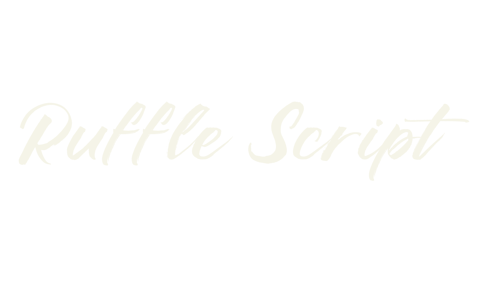 Ruffle Script, fashion script font preview