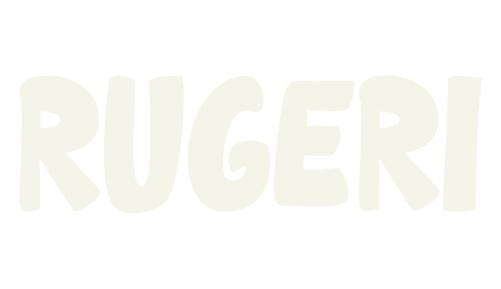 RUGERI, bold font preview