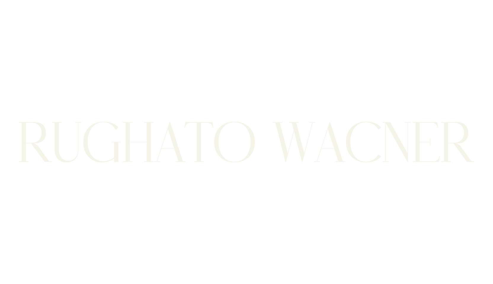 RUGHATO WACNER, serif font preview