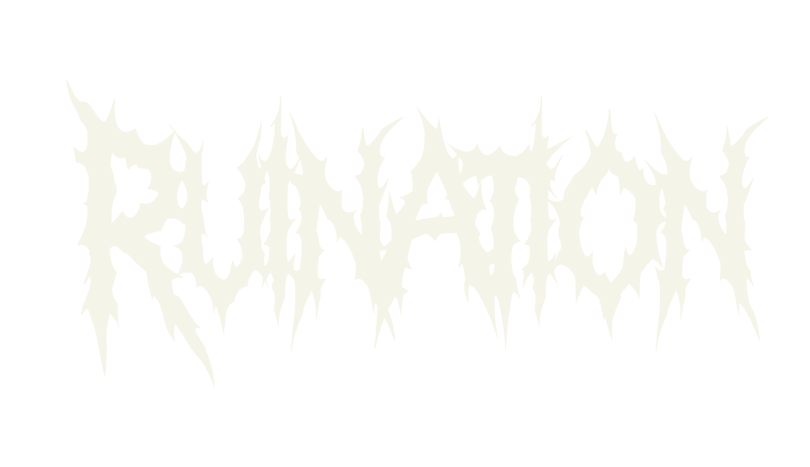 Ruination, logo font preview