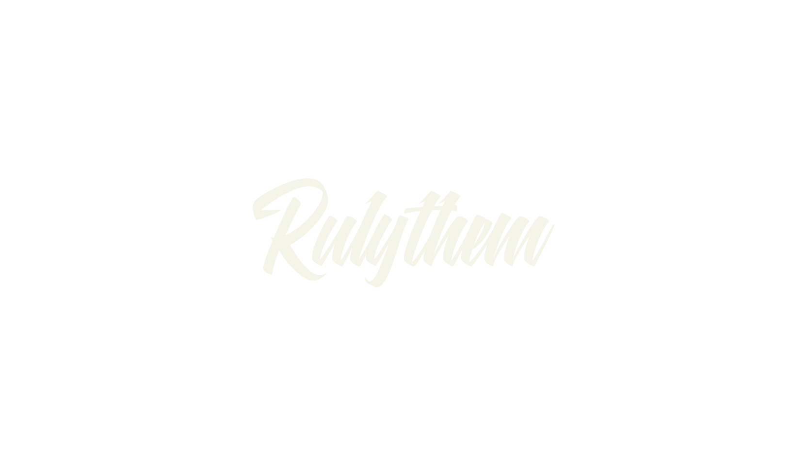 Rulythem, script font preview