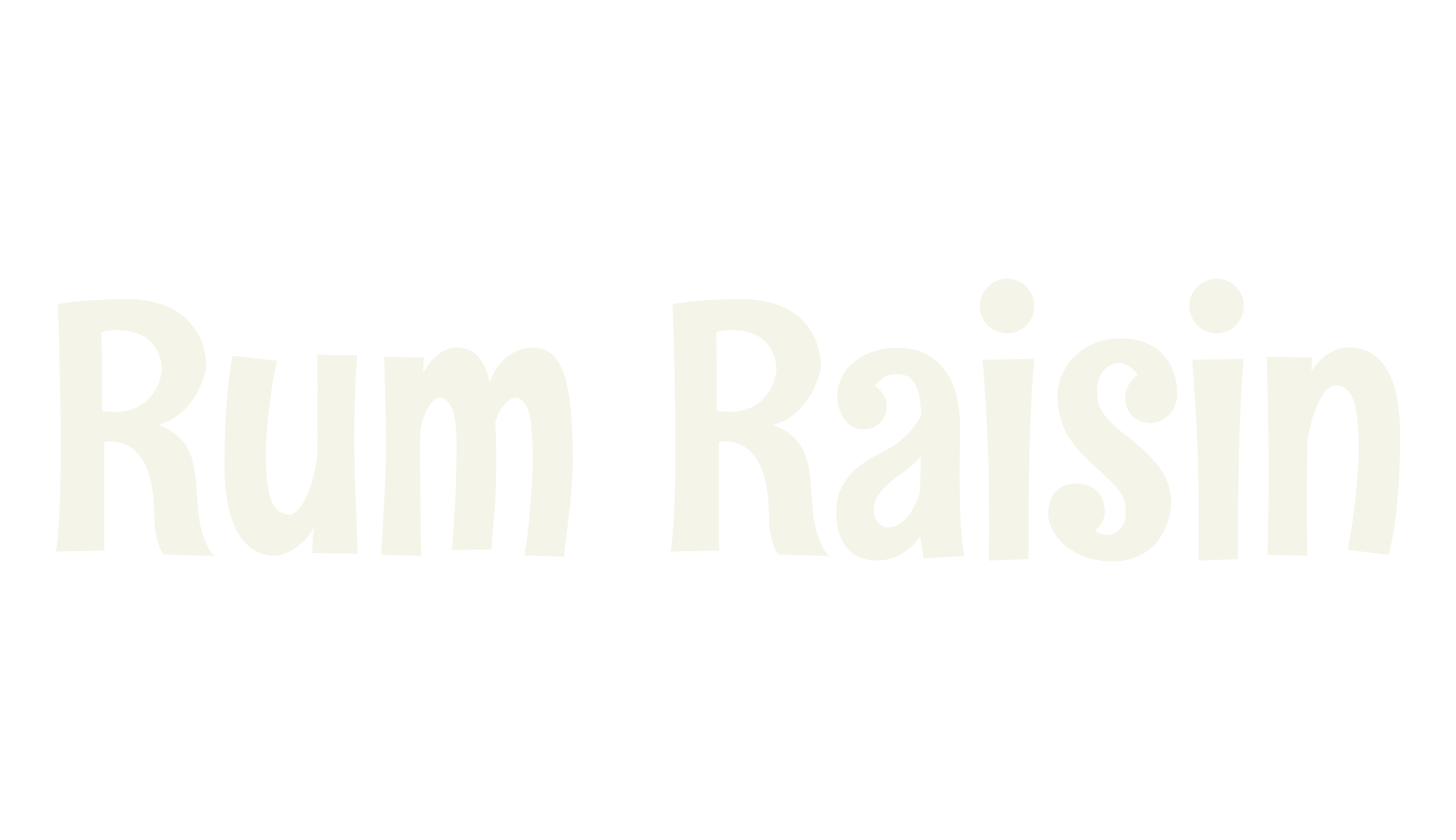 Rum Raisin, display market font preview