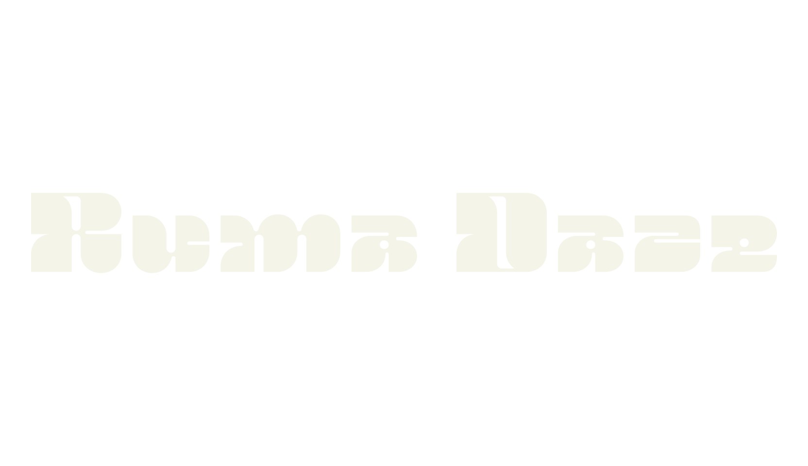 Ruma Daze, abstract font preview