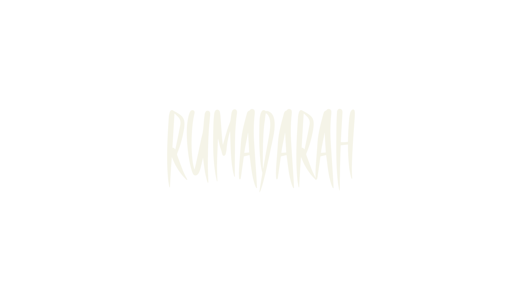 RUMADARAH, creepy font preview