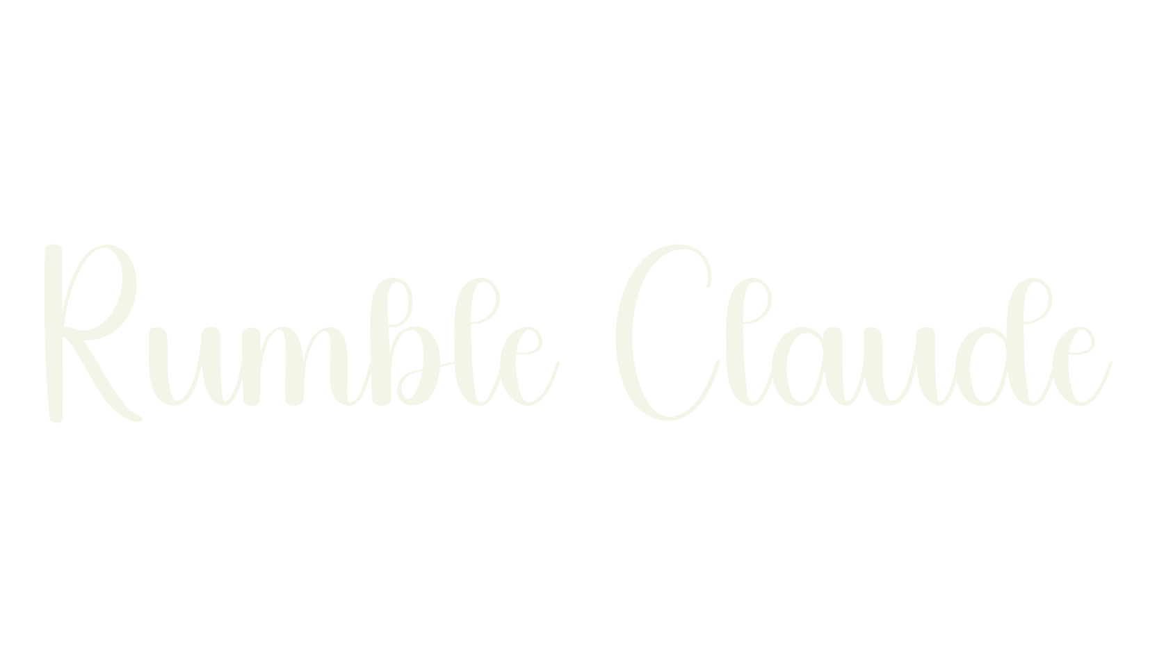 Rumble Claude, creative font preview