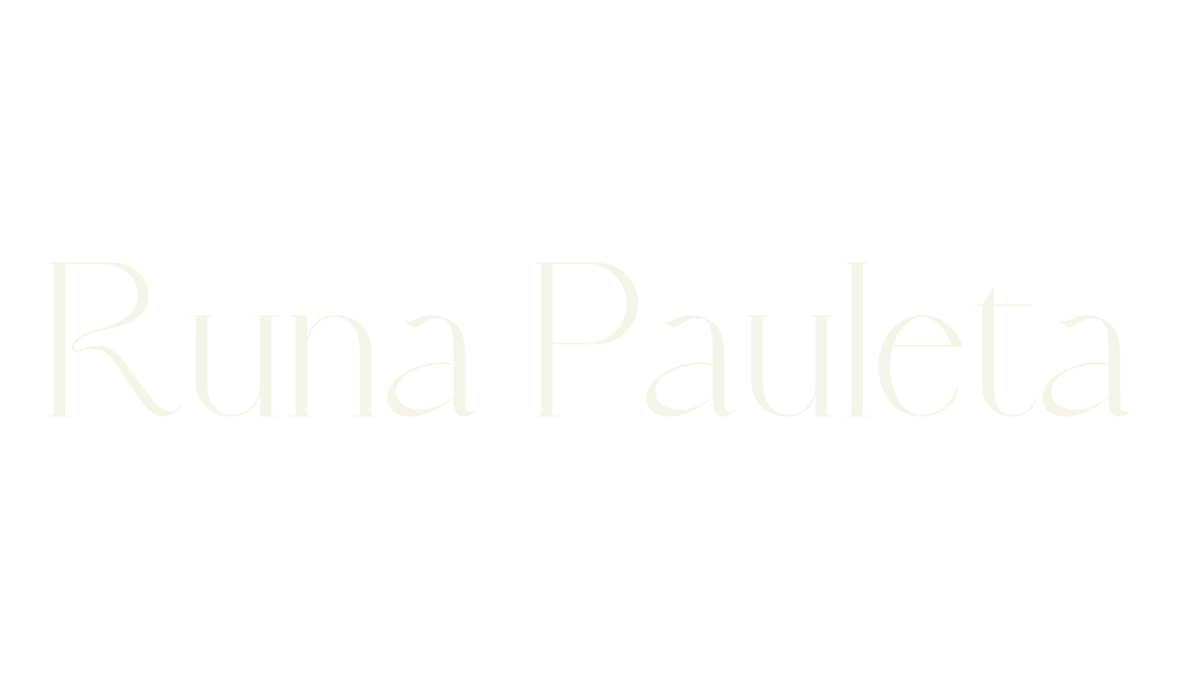 Runa Pauleta, clean font preview