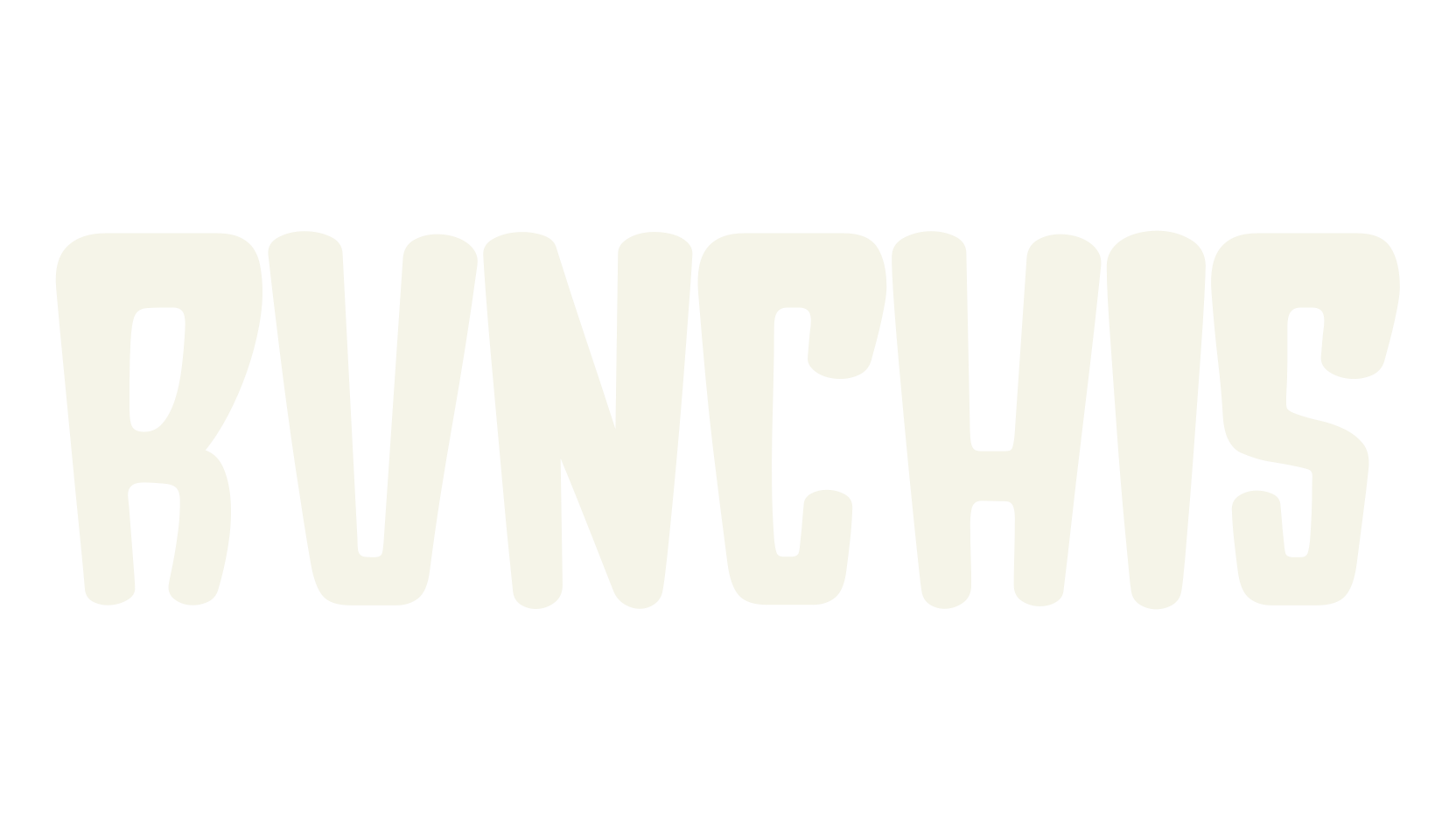 RUNCHIS, modern font preview