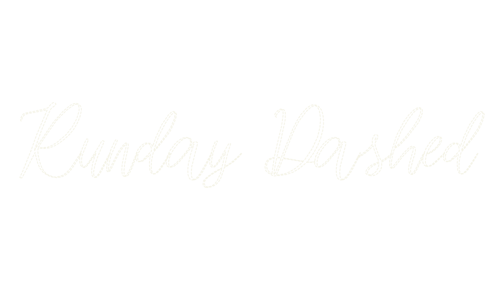Runday Dashed, display market font preview