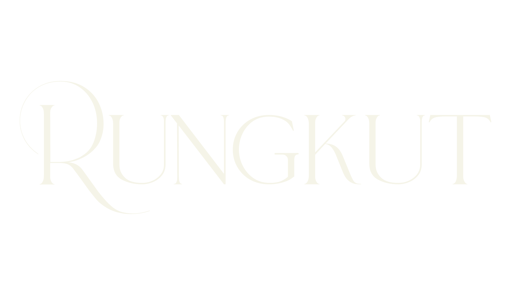Rungkut, luxury font preview