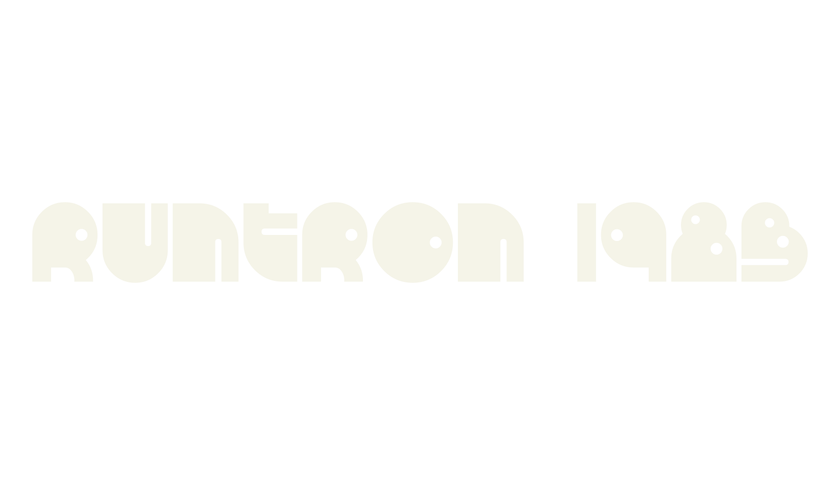 RunTron 1983, display market font preview