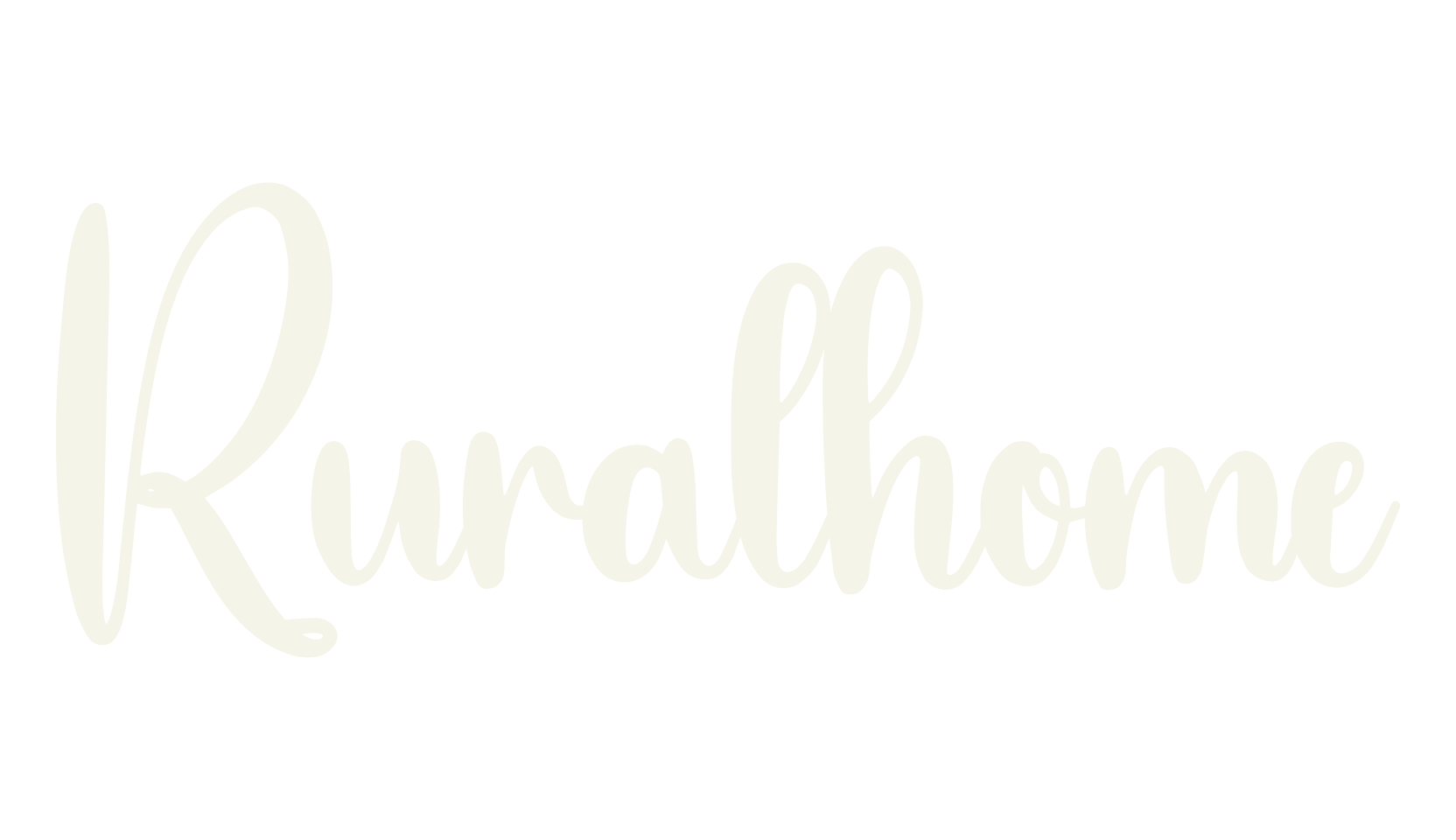 Ruralhome, calligraphy font preview