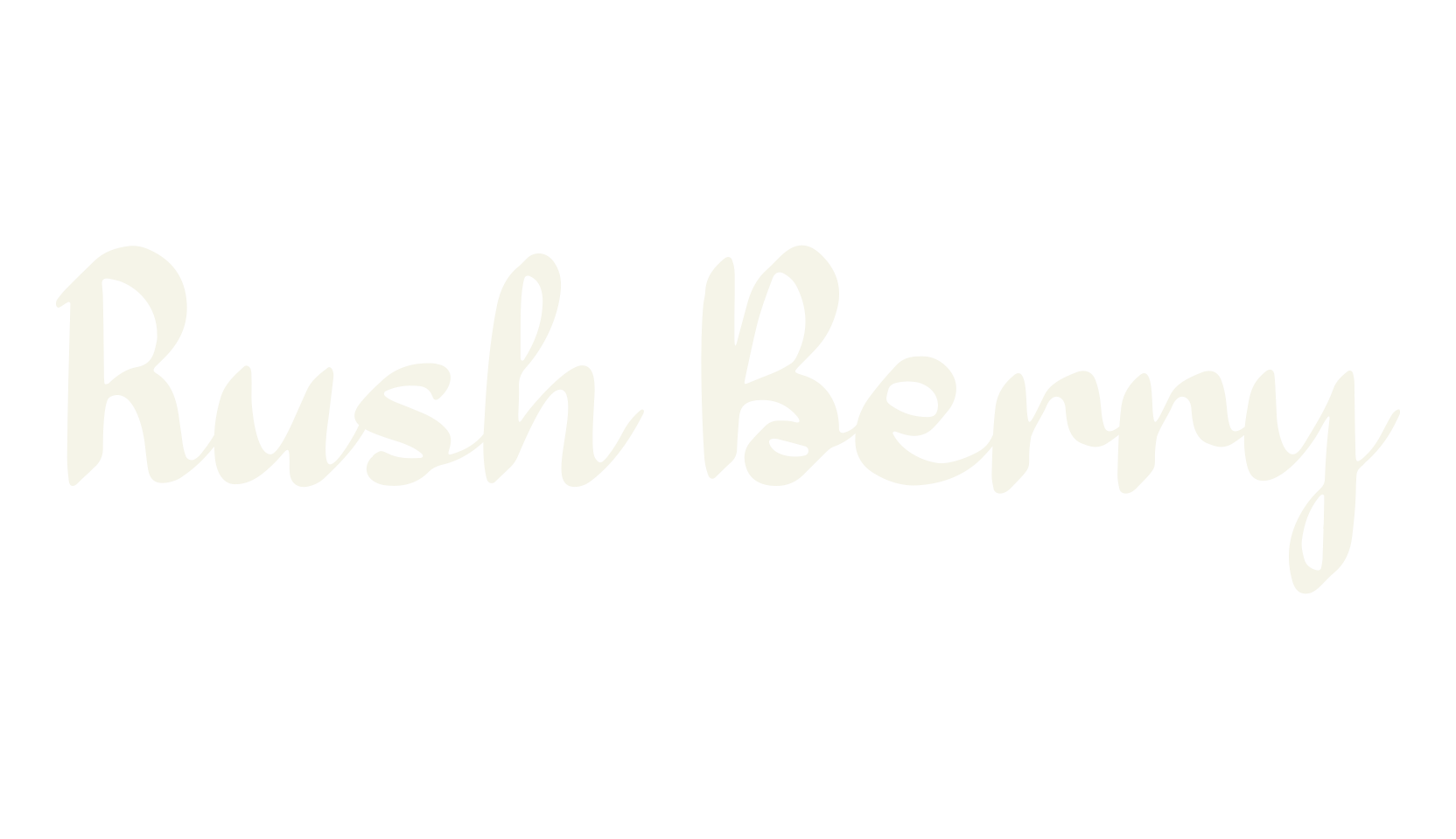 Rush Berry, lettering font preview