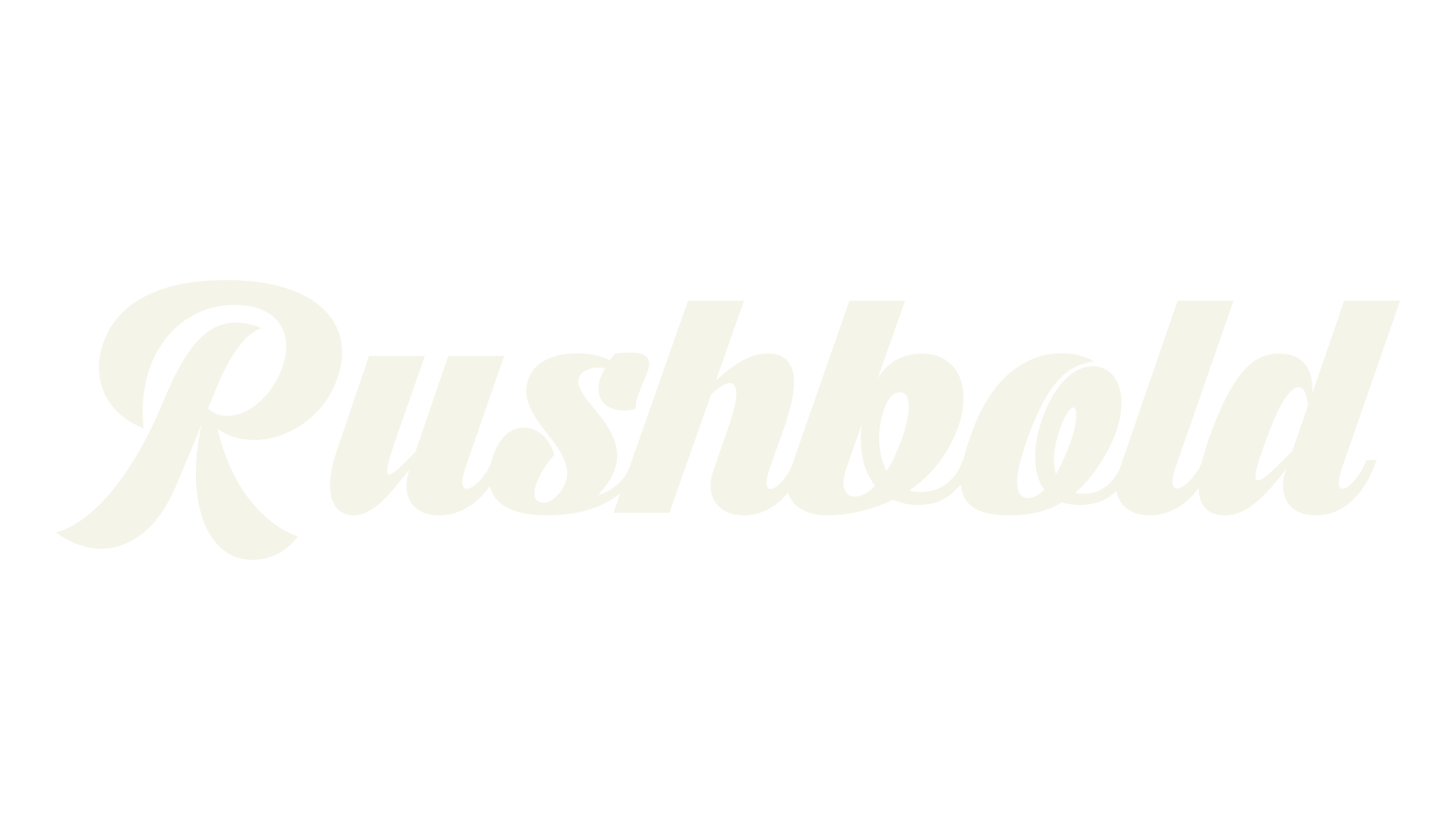 Rushbold, fancy font preview