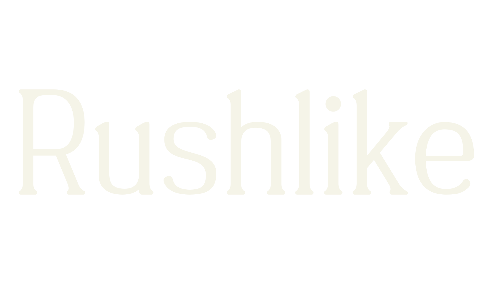 Rushlike, tech font preview