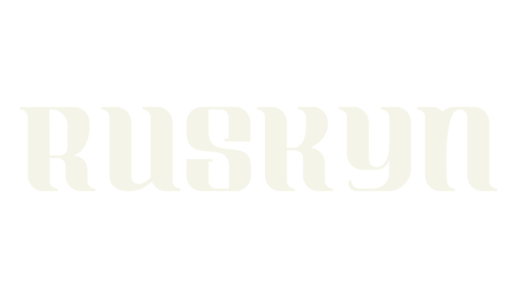 Ruskyn, modern font preview