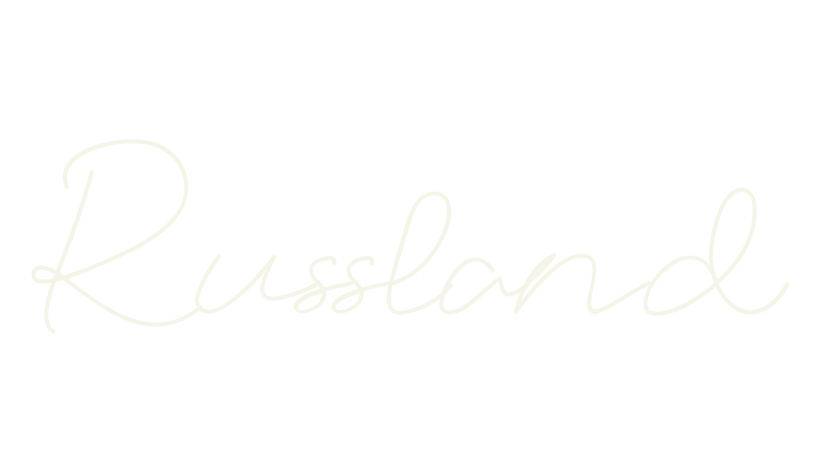 Russland, modern font preview