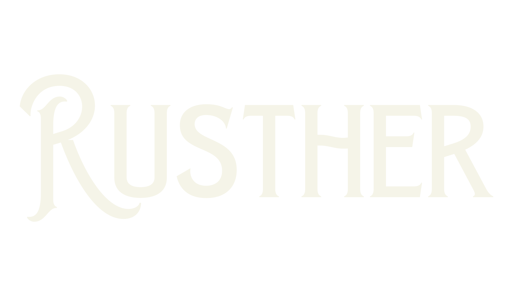 Rusther, victorian font preview