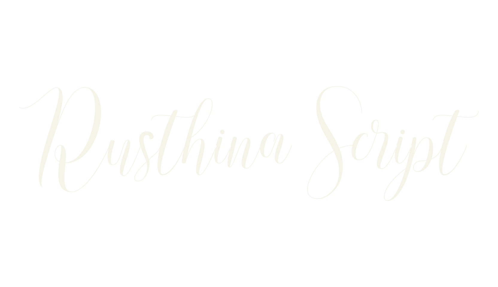 Rusthina Script, calligraphy font preview