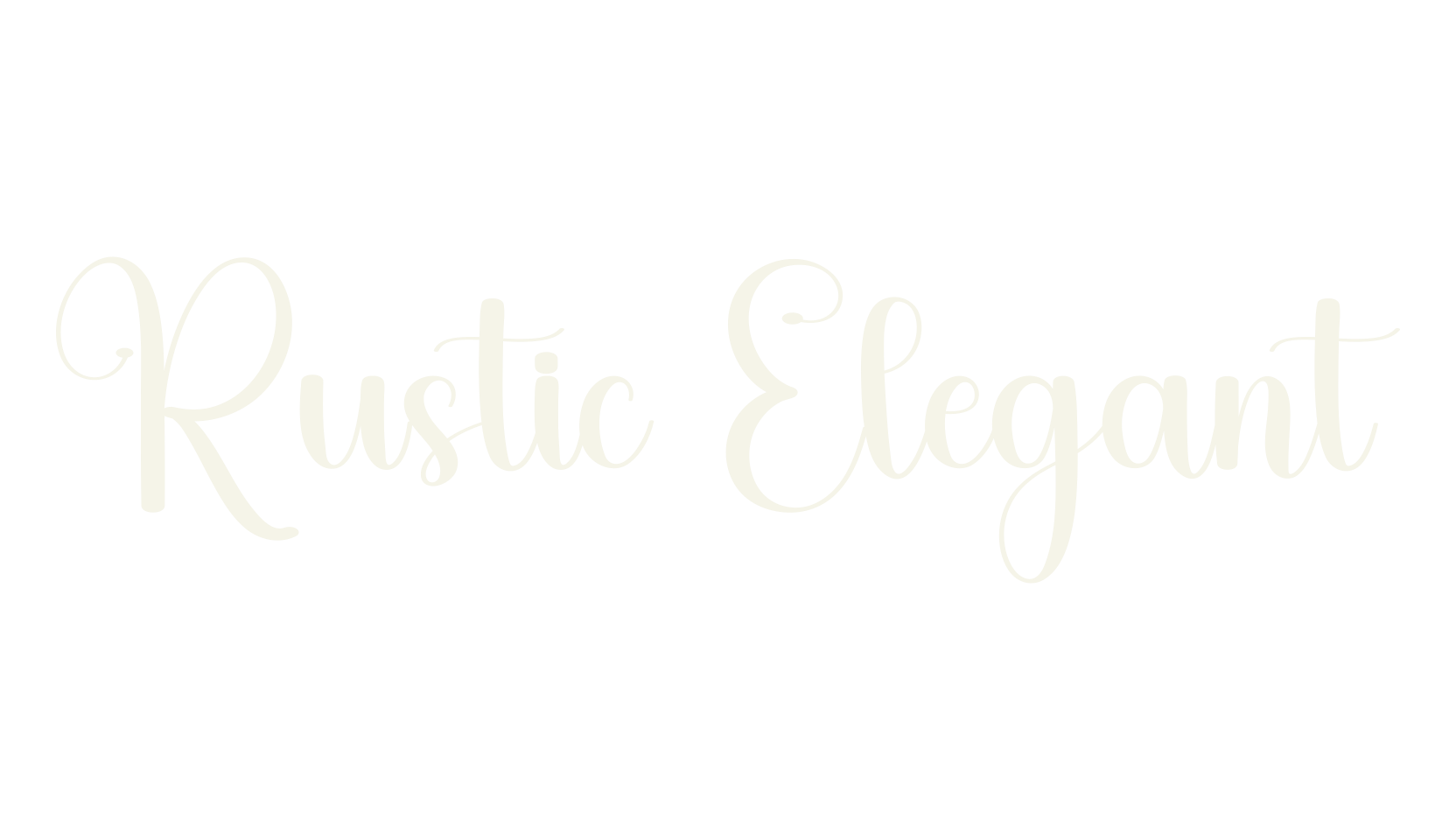 Rustic Elegant, calligraphy font preview