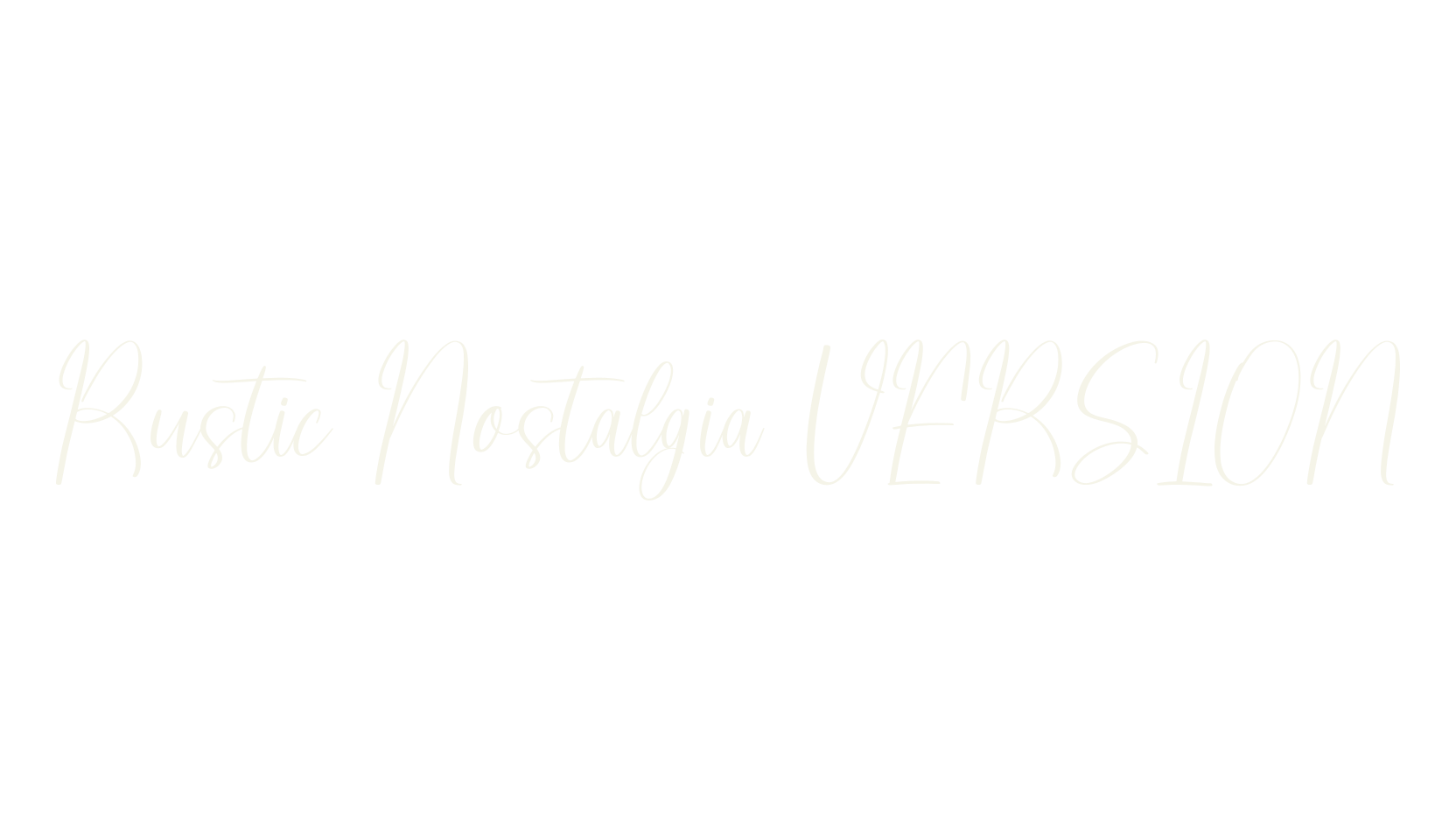 Rustic Nostalgia VERSION, script font preview