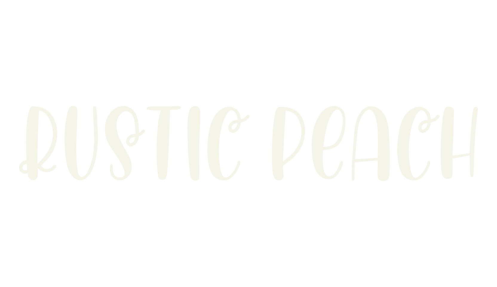 Rustic Peach, pretty font preview