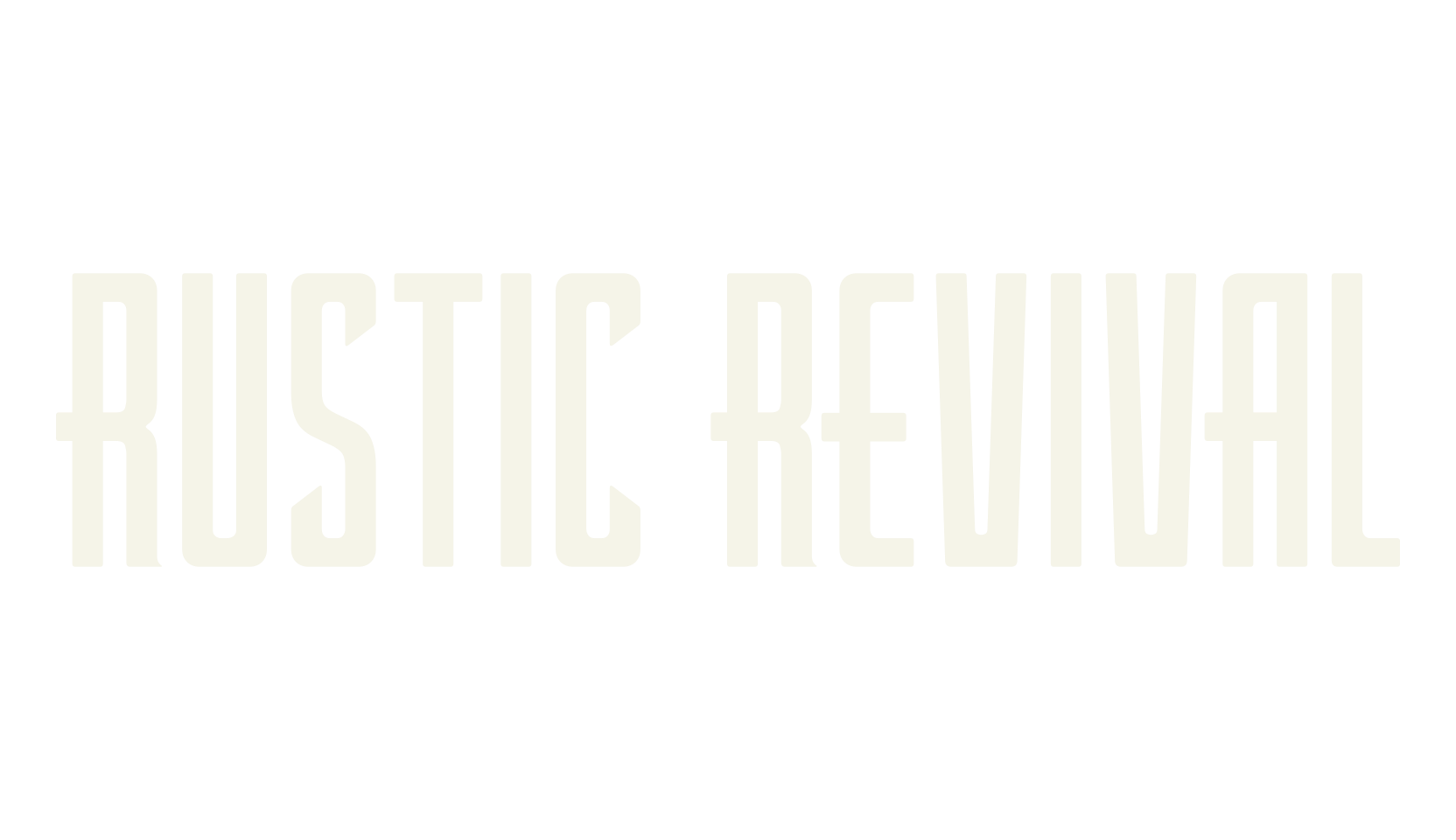 Rustic Revival, display market font preview