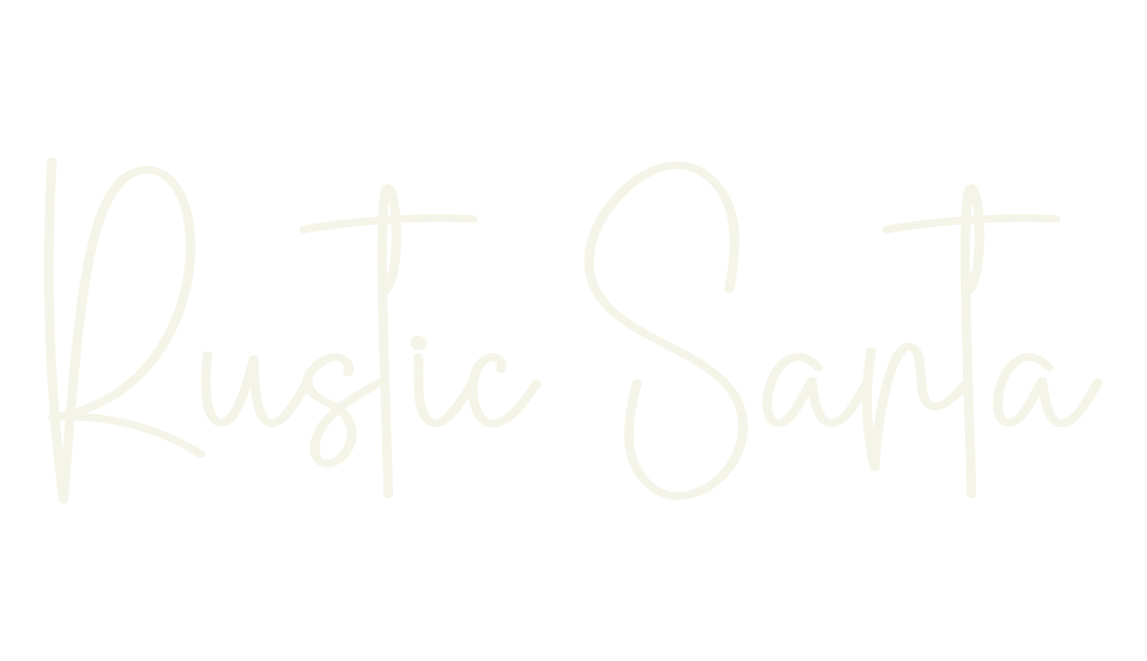 Rustic Santa, calligraphy font preview