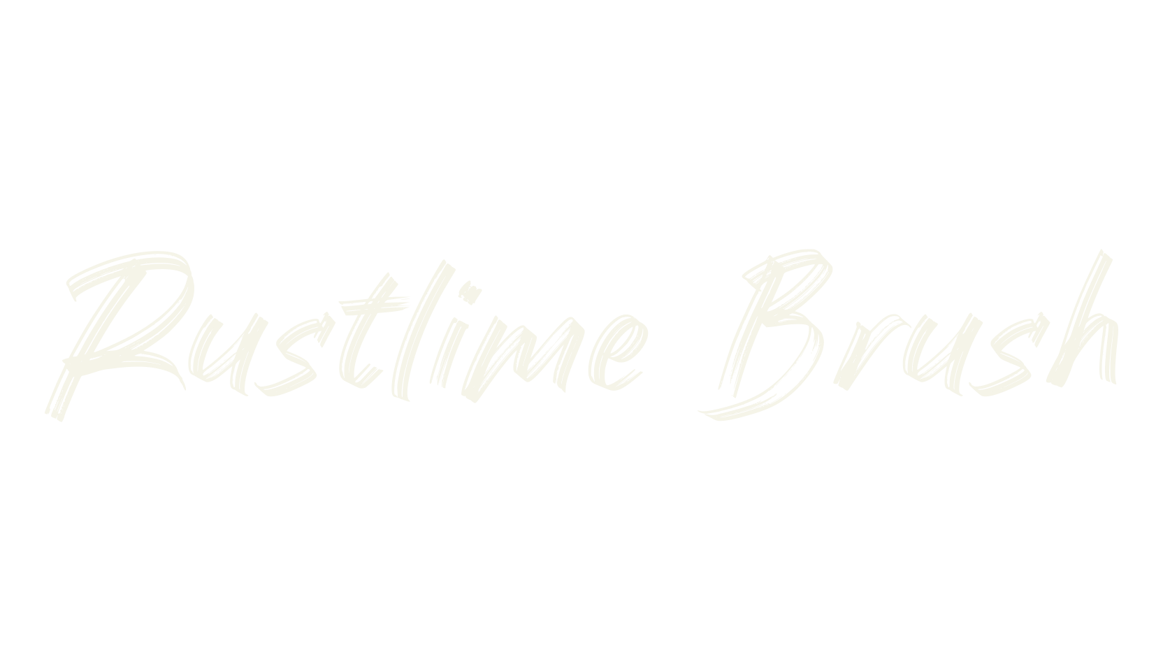 Rustlime Brush, brush font preview
