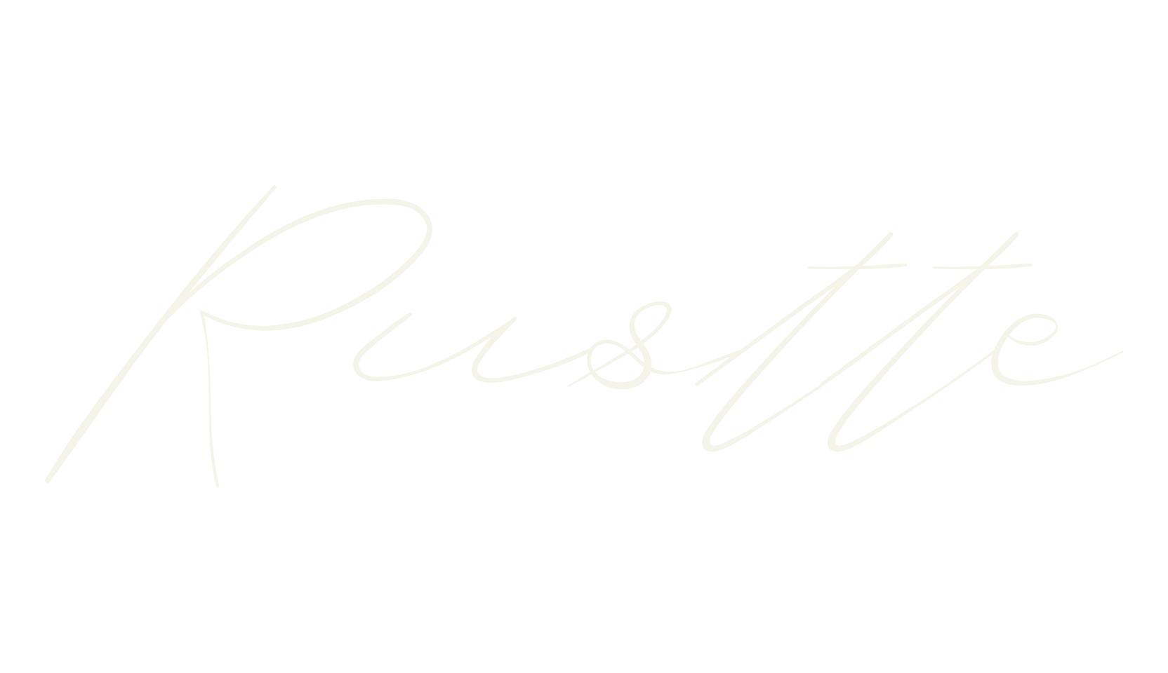 Rustte, cursive font preview