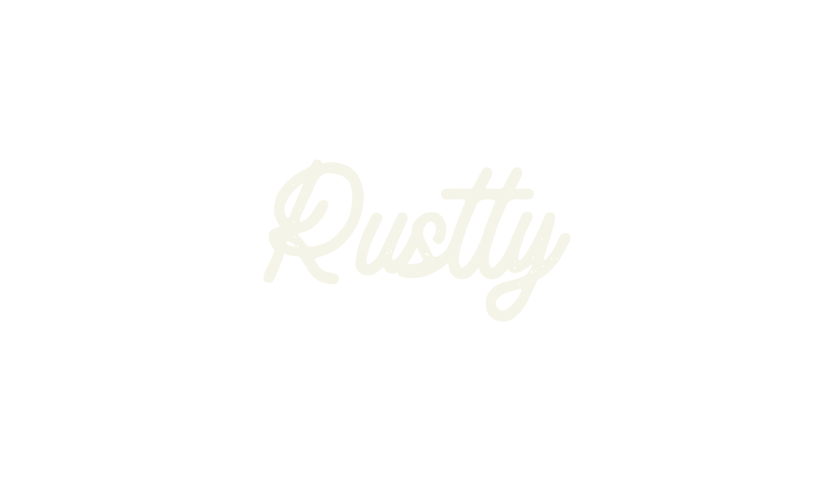 Rustty, fashion script font preview
